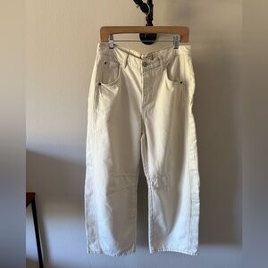 We The Free Off-White High-Rise Pants